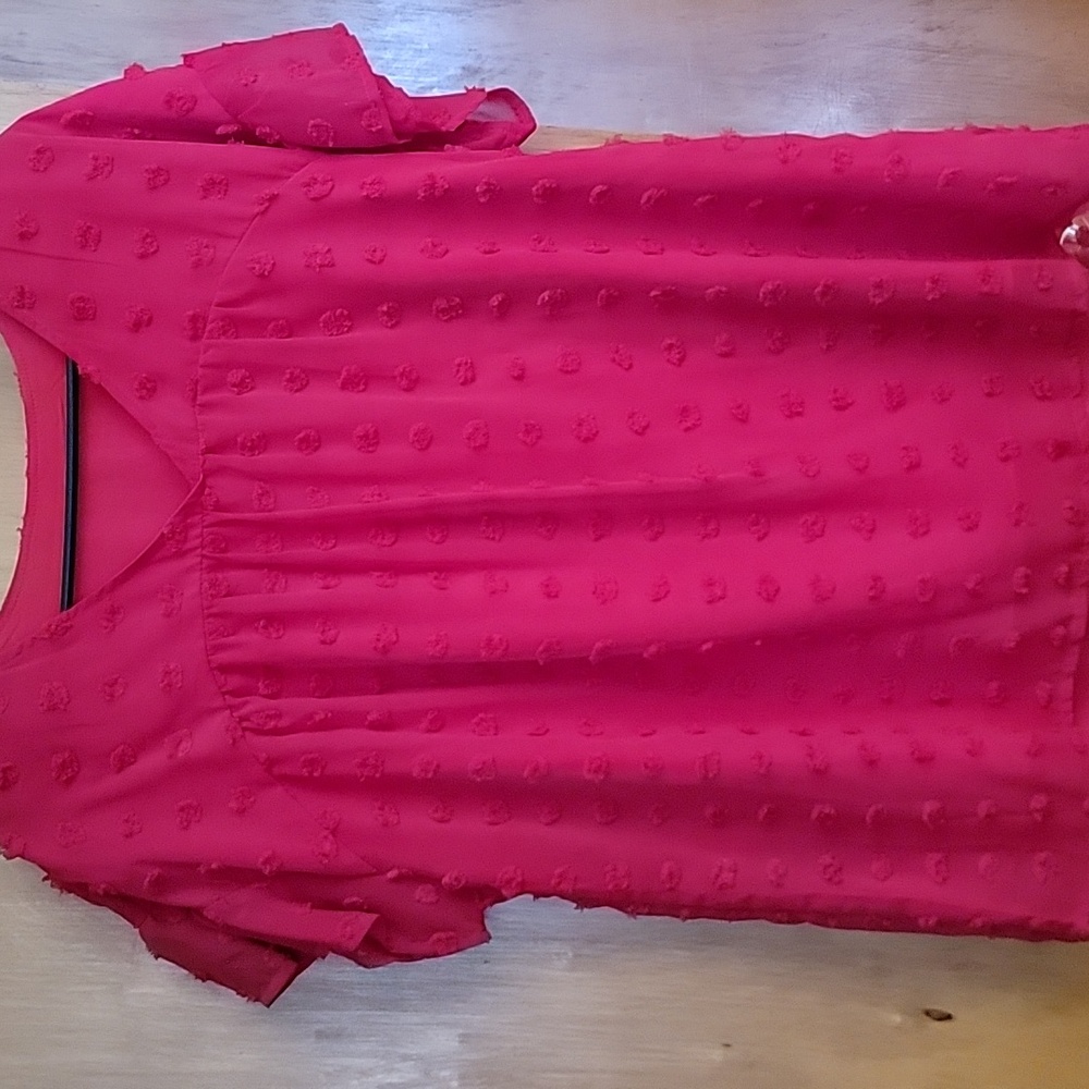 Shein red large top